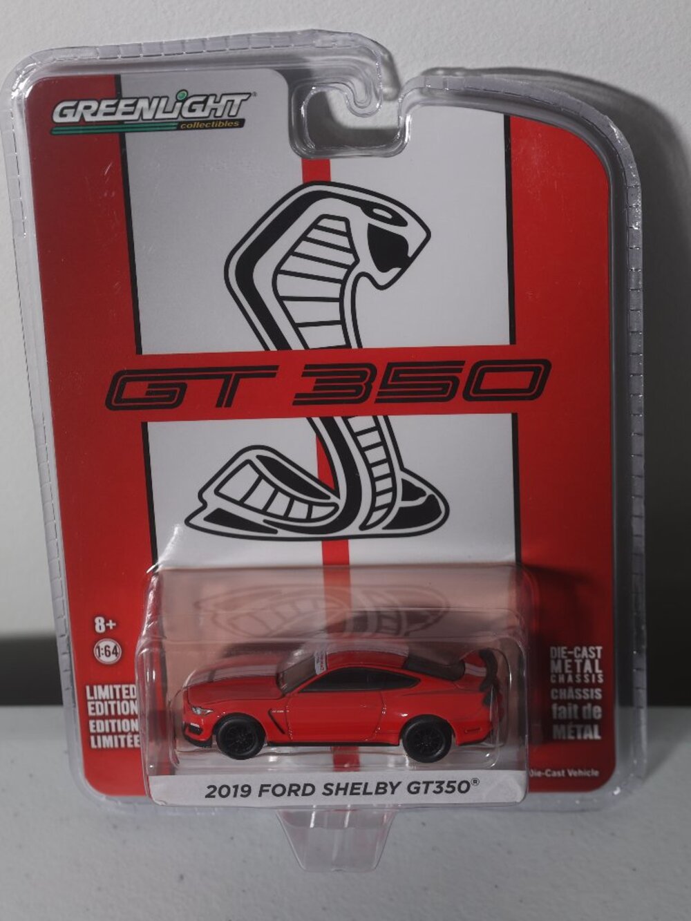 Greenlight 2019 Ford Shelby GT350 Mustang 1/64 Sports Car